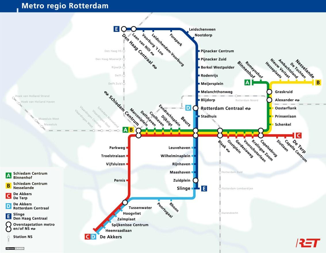 ret Rotterdam karta
