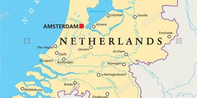 Karta över Rotterdam och amsterdam