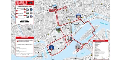 Karta över Rotterdam buss 