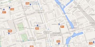 Karta över Rotterdam parkering zoner 