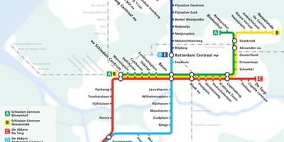 Rotterdam underground karta