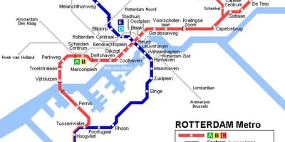 Ret Rotterdam spårvagn karta